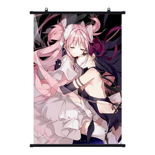 来图定制挂画卷轴二次元动漫明星写真照片布艺展会应援海报定做