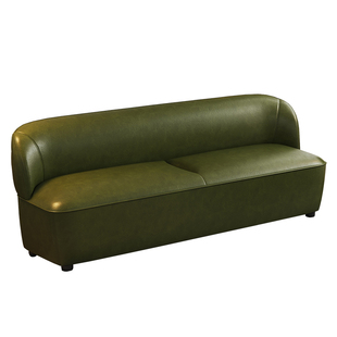 北欧猫抓皮沙发小户型简约客厅现代店铺休息区服装布艺双三人沙发