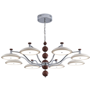 雷士照明法式奶油客厅吊灯中古追光吊链护眼大厅主灯全屋灯具高显