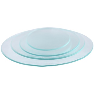 【包邮】闽玻 耐高温表面皿带弧度 实验室透明加厚玻璃器皿烧杯盖