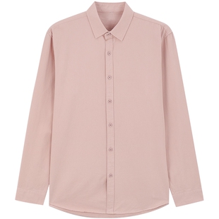 Mind Bridge【纯棉】2026年春简约多色长袖衬衫男士百搭通勤衬衣