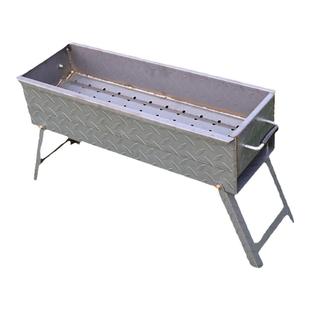 烧烤炉加厚钢板木炭烧烤架家用老式焊接户外烤肉加重冷轧钢摆摊炉