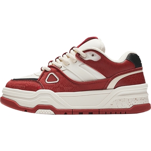 安踏好事发生芝士蛋糕板鞋红色男鞋新年马年运动鞋子男112618071