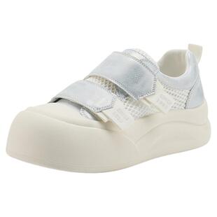 星期六厚底小白鞋女2025新款夏季网面透气丑萌魔术贴轻便休闲板鞋