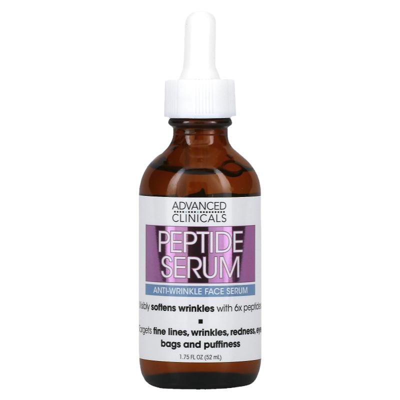 Advanced Clinicals多肽精华抗皱纹面部精华6种胜肽补水保湿皱纹