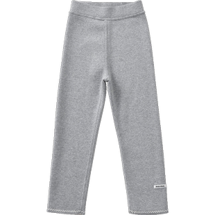 女童加绒打底裤2025新款春秋冬季抓绒小女孩女宝外穿儿童薄绒裤子