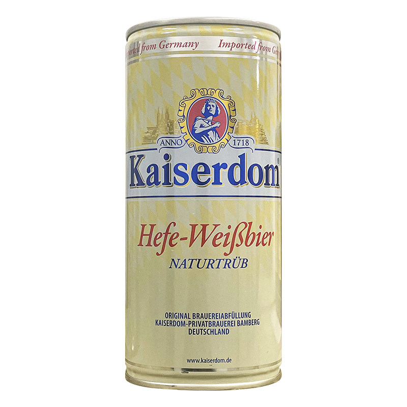 新日期德国原装进口凯撒小麦白啤酒Kaiserdom精酿白啤酒1L*12桶