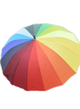 24骨自动可印字logo晴雨两用伞