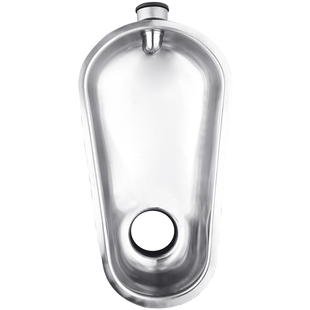 芬驰 移动公厕前排后冲蹲便器家用304不锈钢大便池监狱羁押室蹲坑