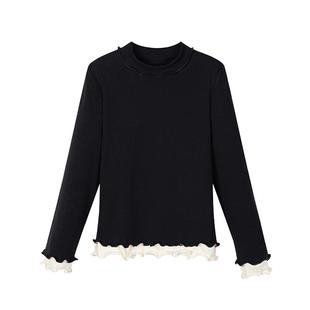 富罗迷女童长袖打底衫秋冬新款独特女款漂亮好看女孩时髦洋气上衣