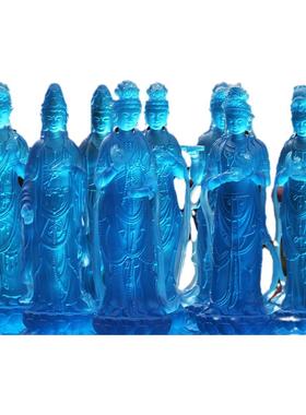 琉璃中式摆件八大菩萨