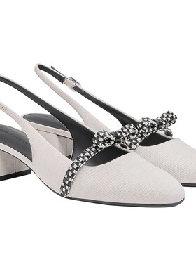 复古圆头低跟凉鞋CHARLES&KEITH