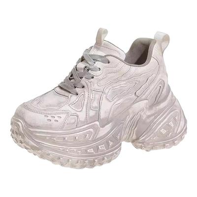 厚底不累脚内增高运动老爹鞋女款