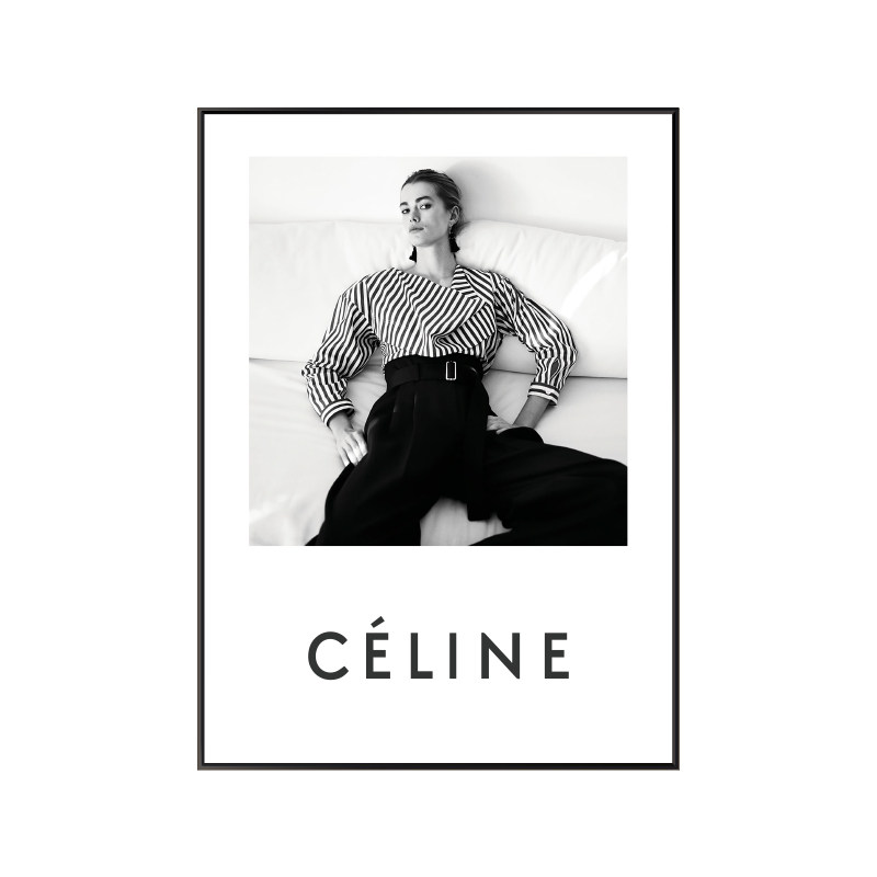 Celin*挂画服装店小众装饰画北欧画道具黑白时尚卧室ins风落地画