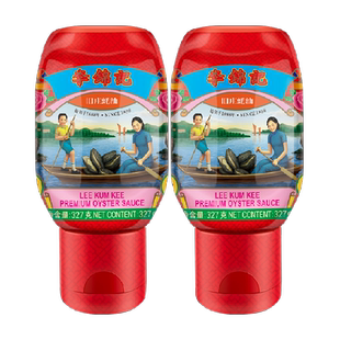 李锦记零添加防腐剂旧庄蚝油327g*2挤挤装火锅蘸料