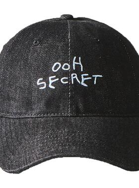 Ooh丹宁刺绣牛仔棒球帽