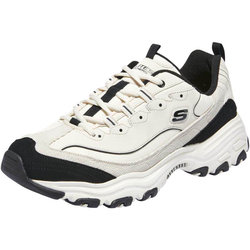 Skechers斯凯奇奶茶熊老爹鞋秋新款男女复古熊猫休闲鞋情侣徒步鞋