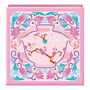 飞乐鸟故宫敦煌三星堆山海经涂色减压掌心本珠光水彩彩铅国画描摹儿童填色涂鸦画稿方形摸鱼本