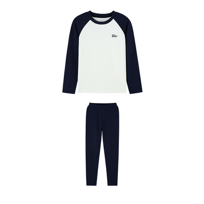 【7A级抗菌】安奈儿童装男童女童秋衣秋裤套装2025冬新款打底内衣