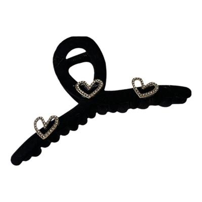 赵露思同款 女士后脑勺发夹好看的夏日pom pom钻石韩式大号发量多