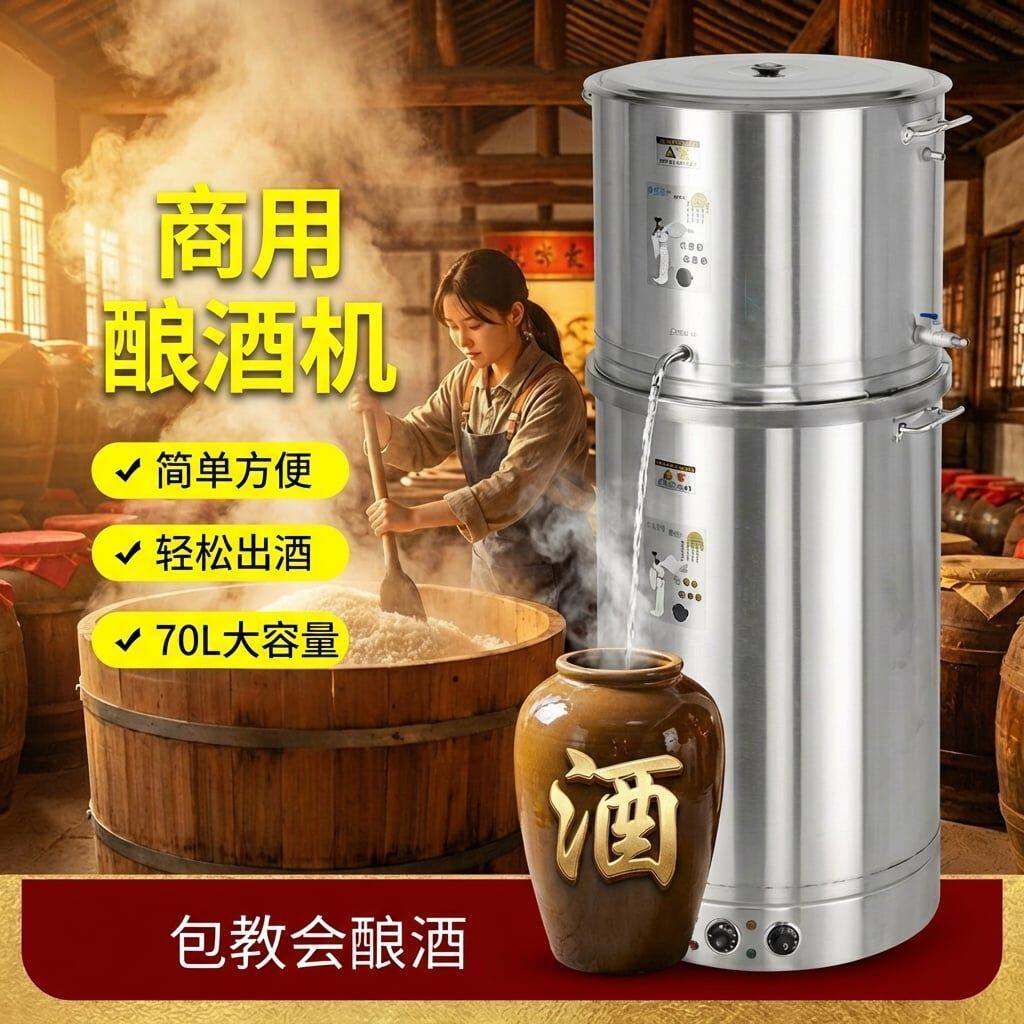 蒸馏白酒设备自酿酒机器蒸酒设备酒坊酒铺制酒造酒烤酒煮酒设备