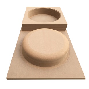 中纤板高密度板模型木模定制 奥松板立体异形cnc雕刻吸塑模具加工