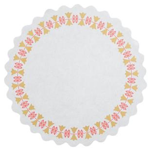 花边纸圆形吸油纸家用油炸烘焙花底纸食用披萨蛋糕垫纸烤箱纸盘