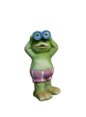 青蛙电子夜灯庭院落地摆件装饰品
