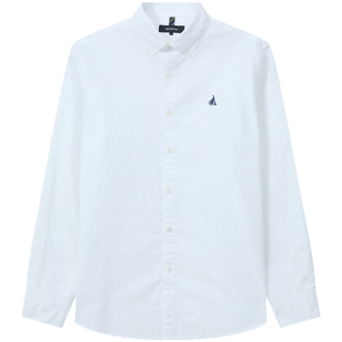 【牛津纺】BEANPOLE滨波 春夏男士休闲商务简约通勤多色长袖衬衫