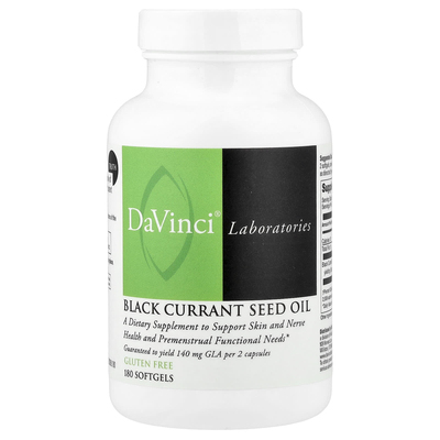 DaVinci Laboratories of Vermont,黑加仑籽油，70毫克，180粒软