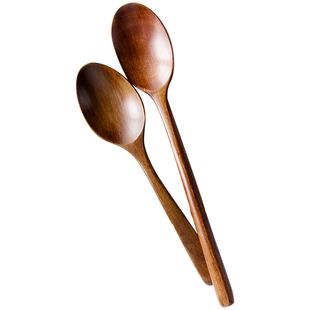 创意个性日式原木汤匙勺子调羹搅拌匙牛奶咖啡长柄搅拌木勺小勺子