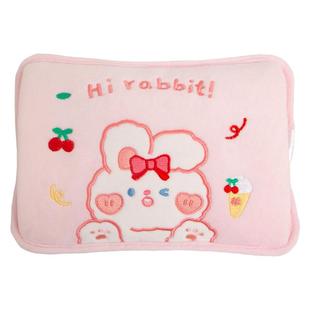 默默爱 热水袋毛绒小狗暖手宝热宝电暖宝充电加厚防爆暖水袋暖宝