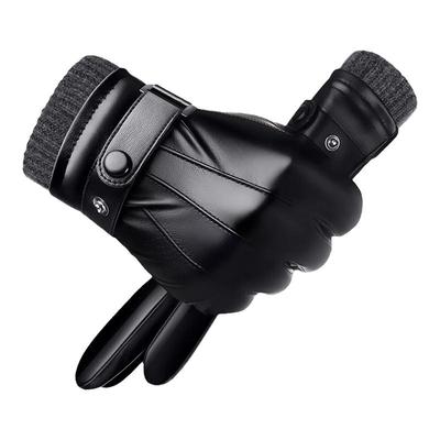 高品质~真皮保暖防风羊皮手套男