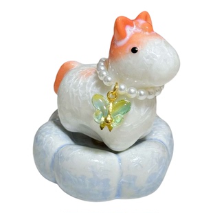 结晶釉转转小马渐变色陶瓷小马景德镇结晶釉可爱马年摆件新年礼物