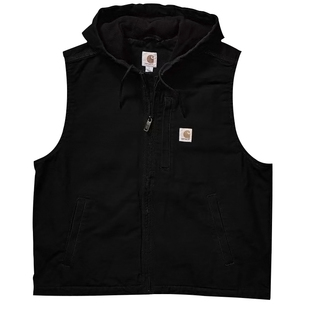 店长推荐carhartt/卡哈特男马甲连帽纯棉休闲加绒热卖秋冬B4633