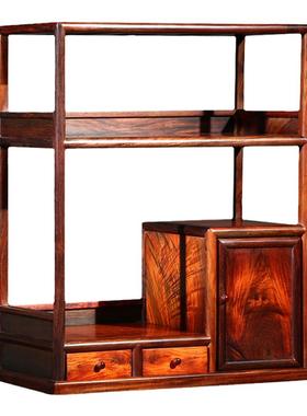 独板书房大红酸枝中式