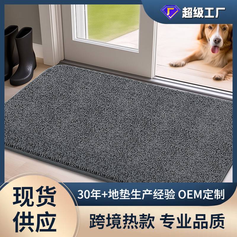 家居入户进门地垫家用门口玄关除尘耐磨门垫简约除污防滑垫子