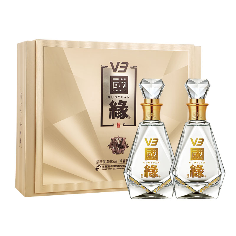 国缘V3礼盒浓香型40.9度500ml*2