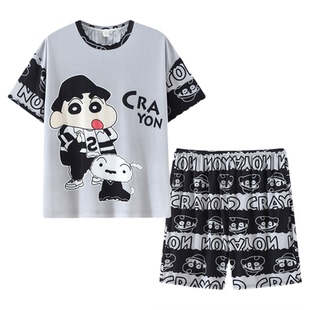 莫代尔男士睡衣冰丝夏季天短袖2026新款学生青少年家居服套装薄款