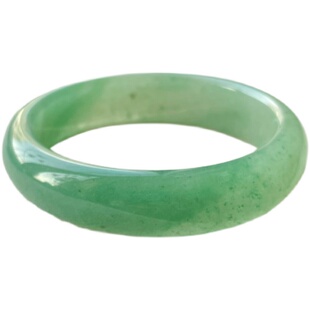 新疆天然金丝玉镯子绿色东陵玉手镯冰底宝石光无优化天山冰翠翡翠