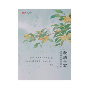 秋舫手写楷书字帖成人硬笔钢笔练字女生字体漂亮大气成年男生行楷手写体静心临摹落鲸体大学生高中生初中生专用初学者入门带临摹纸