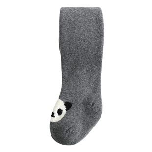 宝宝连裤袜秋冬纯色打底裤外穿加厚棉毛圈儿童大pp婴儿卡通连体袜