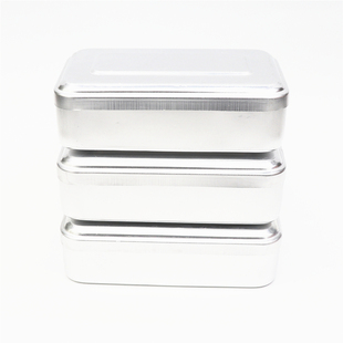 铝饭盒老式户外加厚实验室方形铝饭盒长方形大号饭盒八十年代饭盒