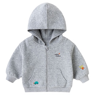 嘟嘟家儿童外套男童春季帽衫童装女童开衫宝宝运动婴幼儿连帽衣服