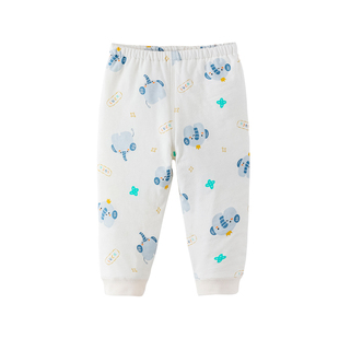 宝宝裤子薄棉纯棉秋冬保暖裤婴儿打底裤居家睡裤儿童夹棉秋裤秋装