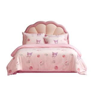 水星家纺儿童三丽鸥套件60支长绒棉贡缎三/四件套母婴A类抑菌床品