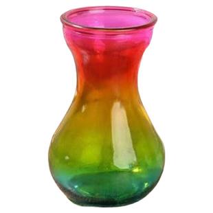 彩色玻璃花瓶小号摆件居家装饰绿萝风信子水培欧式摄影创意简约风