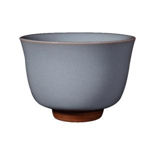 窑厂福利  汝州汝瓷原产地汝窑品茗杯主人杯客杯可养天青釉一级品