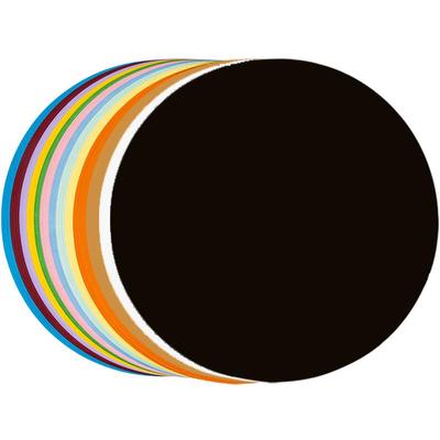 圆形卡纸画画黑色美术专用