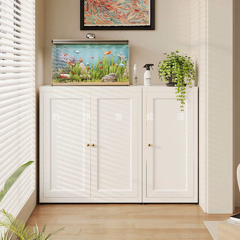 洗衣柜阳台矮柜储物柜家用组合现代简约铁艺防晒阳台置物柜收纳柜